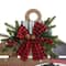 Glitzhome® 30" Lighted Round Wooden Snowman Porch Décor with Timer